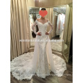 2016 Mode de haute qualité en V-neckline robe de mariée robe de mariée